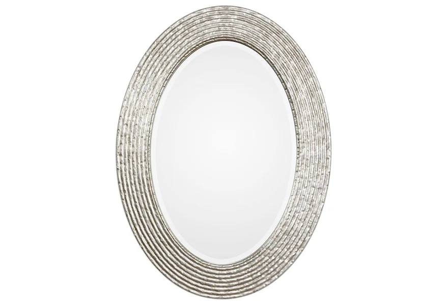 Mirrors - Oval Conder Oval Silver Mirror by Uttermost at Esprit Decor Home Furnishings